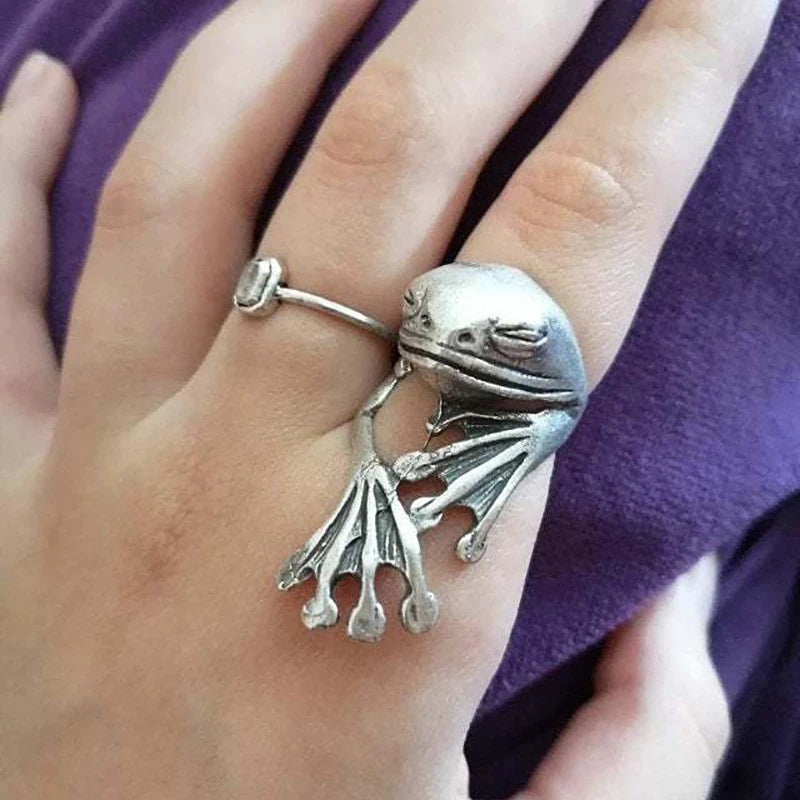 Adorable Frog Ring .925 Sterling Silver by Peter Stone Jewelry Fine -  Walmart.com