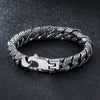 Stainless Steel Chain Link Engraved Design Bracelet